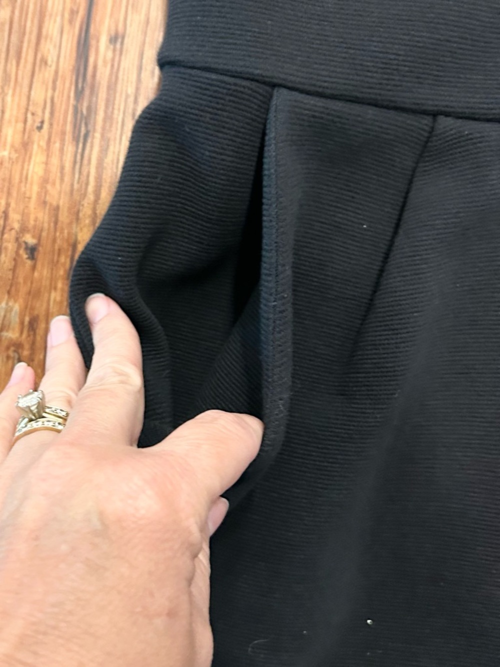 Banana Republic Strapless Black Dress Pockets Career Cocktail Size 8 - Picture 3 of 6